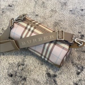 Burberry Pink Nova Check Candy Barrel Purse